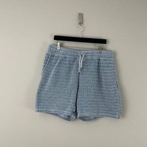 Faherty Whitewater Pull On Sweat Shorts in Blue Men's Size XXL